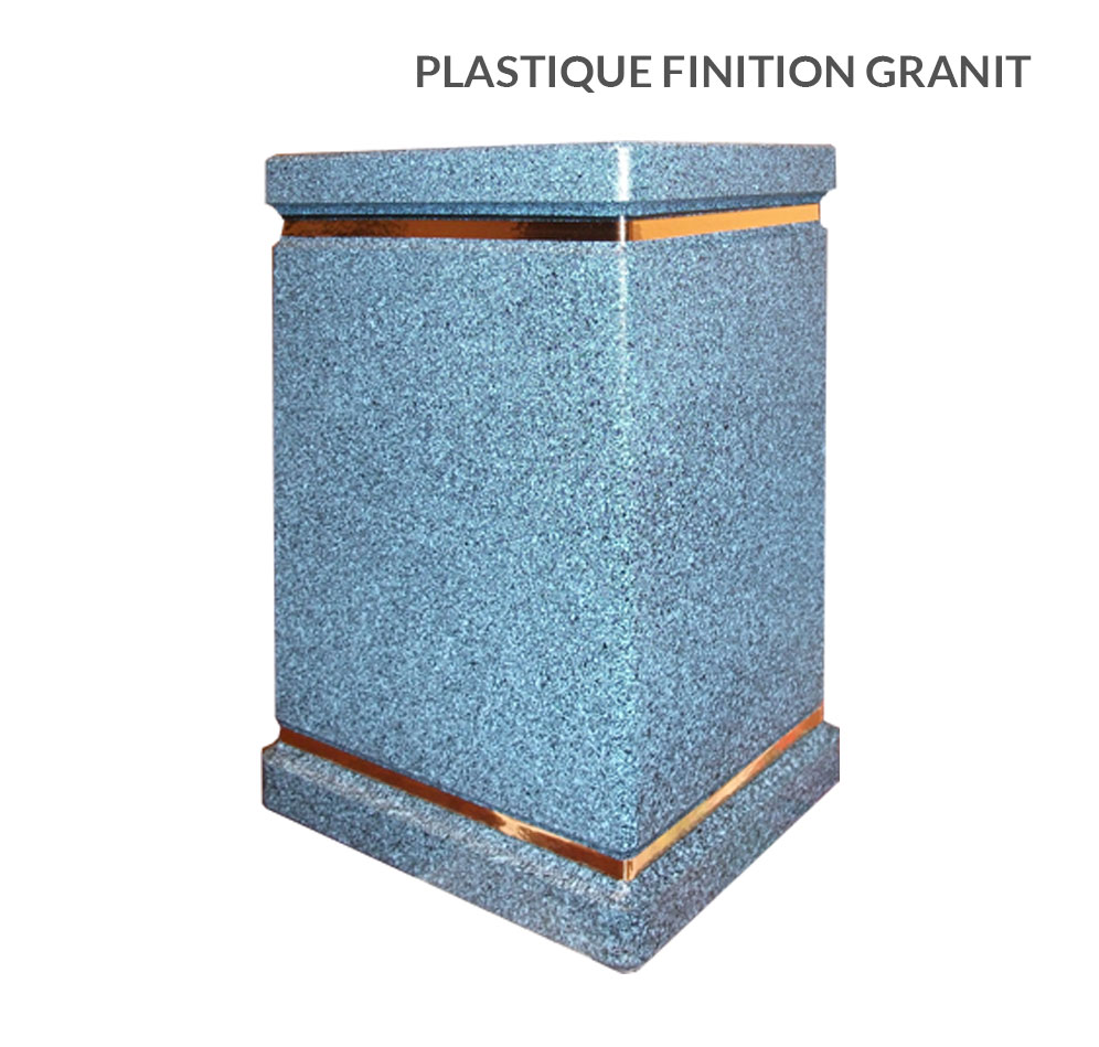 prix d'entrÃ©e de gamme, cette urne funÃ©raire faite de plastique et de plaquÃ© est faite pour conserver son aspect original pendant de nombreuses dÃ©cÃ©nies