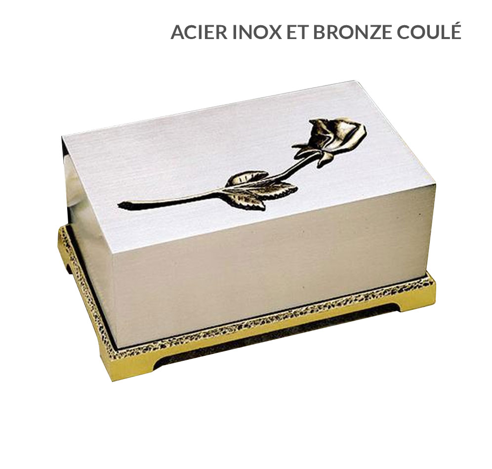 urne de luxe acier inoxydable et bronze coulÃ©